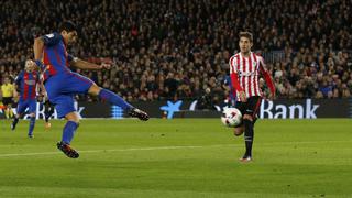 Barcelona: Luis Suárez anotó al Athletic con sensacional volea