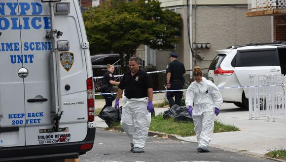 Foto de archivo de la policía de Nueva York en la escena de un crimen en Queens. (TIMOTEO A. CLARY / AFP).