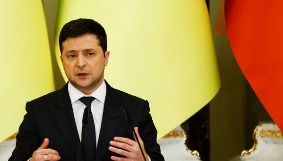El presidente de Ucrania Volodymyr Zelesnki. (Reuters).