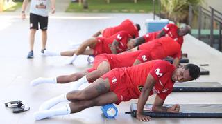 Perú vs. Chile: jugadores de la bicolor realizaron trabajos regenerativos | FOTOS