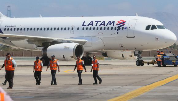 Aerolínea LATAM, antes LAN PERÚ. (Foto: Miguel Bellido/El Comercio)