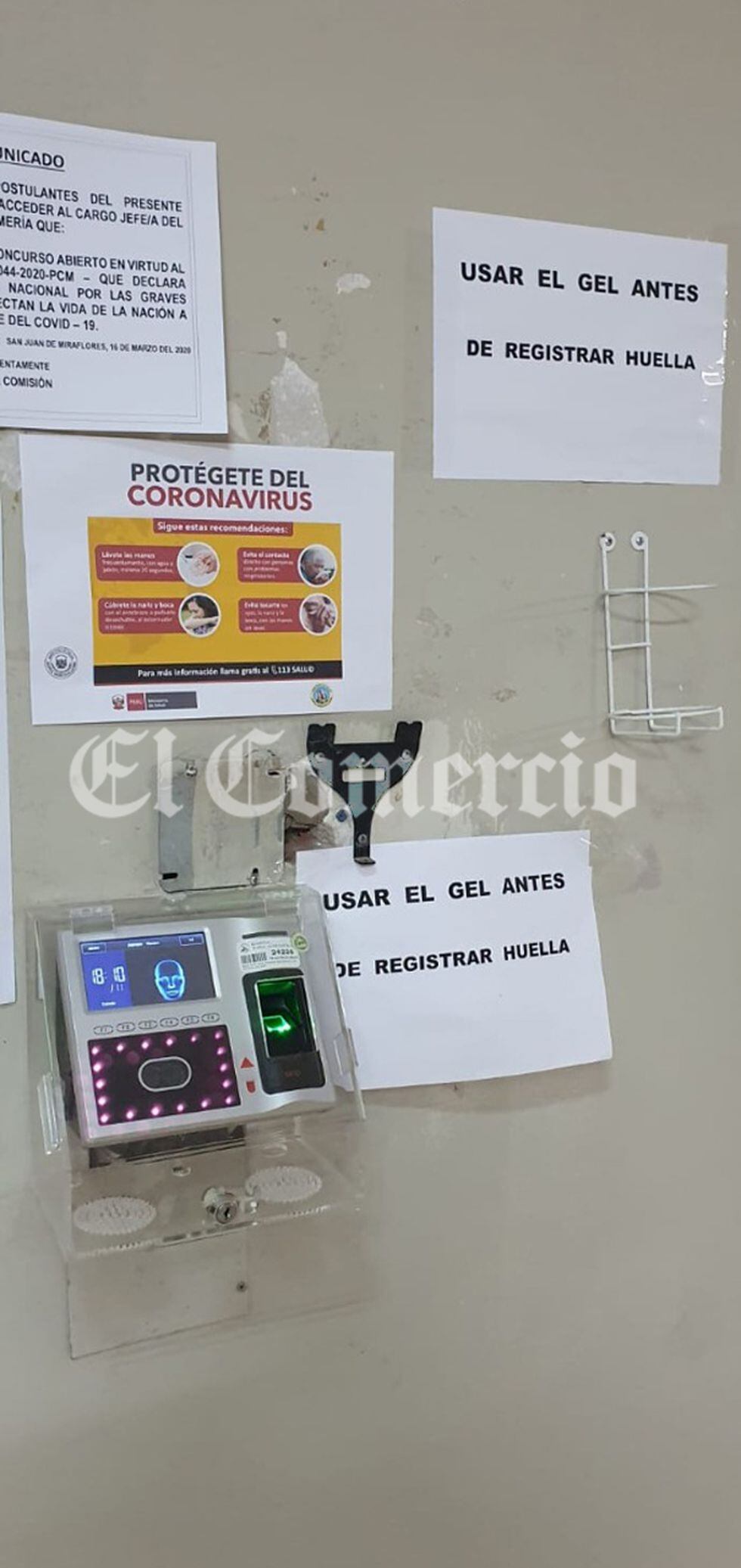 Médicos del hospital María Auxiliadora señalan que en el centro de salud escaseó el gel antibacterial y otros productos de prevención contra el coronavirus a lo largo de la semana pasada. (Foto: El Comercio)