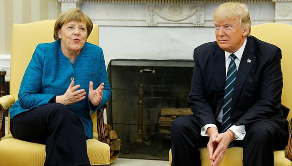 Merkel: "Trump y yo tenemos una buena relación de trabajo"