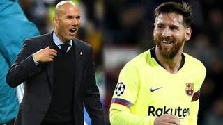 Barcelona vs. Real Madrid: “Tienen a Messi, pero nosotros también tenemos nuestras armas”, dice Zidane a horas del clásico