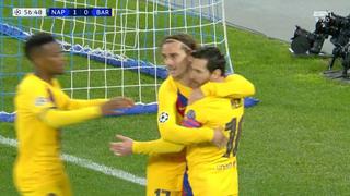 Barcelona vs. Napoli: mira el gol de Griezmann que silenció el estadio San Paolo [VIDEO]