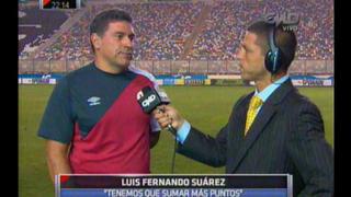 Luis Fernando Suárez: "No nos hemos sacado el peso de encima"