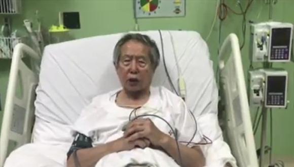 Alberto Fujimori difundió esta mañana un video en Facebook, a dos días de haber sido indultado.