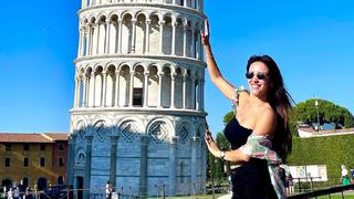 Rosángela Espinoza tras conocer la Torre de Pisa en Italia: “Es impresionante” | VIDEO