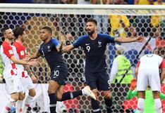 Francia vs Croacia: revive todos los goles de la gran final del Mundial Rusia 2018 