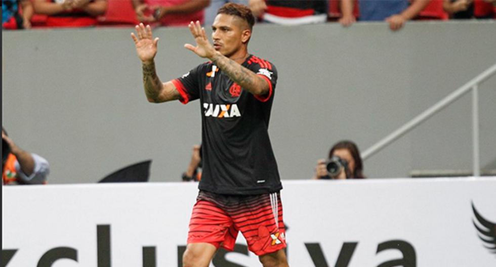 Paolo Guerrero marcó en el partido de Flamengo por el torneo Primera Liga (Foto: Twitter Flamengo)