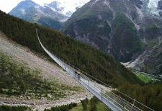 Suiza: Las espectaculares vistas del puente colgante más largo del mundo[VIDEO]