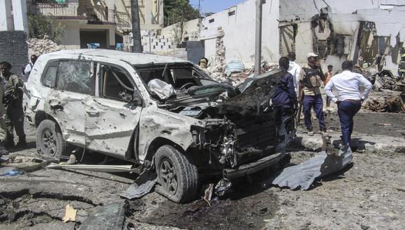 Imagen tras la explosión en Mogadiscio. (Foto: AFP)