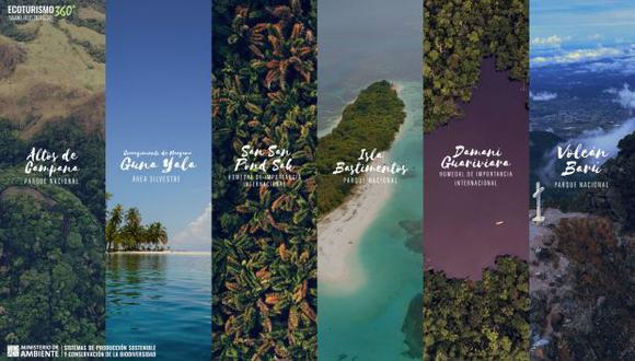 Los viajeros podrán conocer estas zonas desde sus países con la iniciativa y planificar sus visitas a sitios escogidos por su belleza natural. (Foto: MiAMBIENTE Panamá)