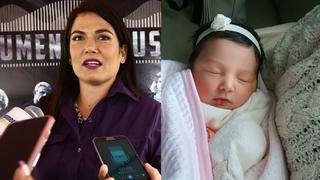 Daniela Cilloniz publicó en Instagram la primera foto de su hija recién nacida