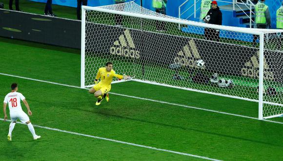 En el Serbia vs. Suiza, por el Grupo E del Mundial Rusia 2018, Granit Xhaka marcó el empate con soberbio remate de zurda. (Foto: Reuters)