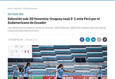Perú sub 20 femenino: así informó la prensa internacional sobre su clasificación al hexagonal del Sudamericano