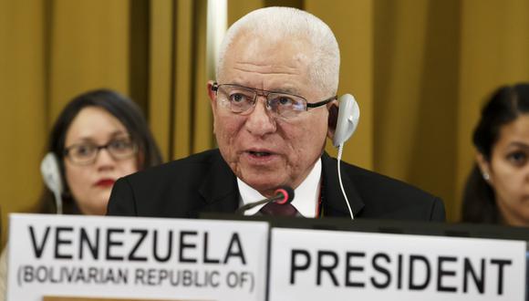 Jorge Valero, representante de Venezuela ante la Conferencia de Desarme de la ONU. (AP).