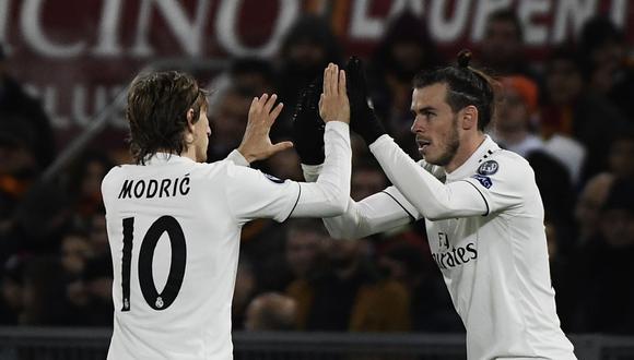 Modric y Bale coincidieron en el Tottenham primero y, luego, en el Real Madrid desde el 2013. (Foto: AFP)