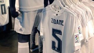 Real Madrid pone a la venta camisetas con el "5" de Zidane