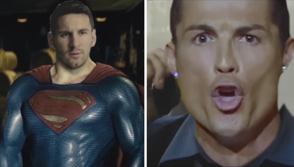 Messi y CR7 participan en una parodia de "Batman v Superman"