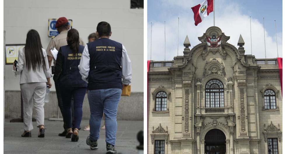 Miembros de la fiscalía anticorrupción ingresan a Palacio de Gobierno para operativo como parte de Caso Petroperú (Foto: Joel Alonzo/El Comercio)