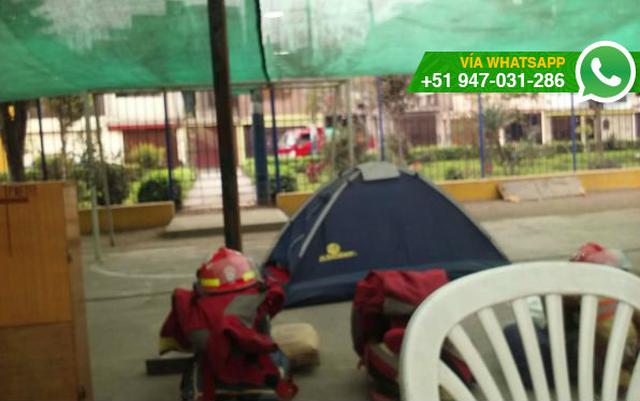 WhatsApp: bomberos de Ate siguen acampando por falta de terreno - 4