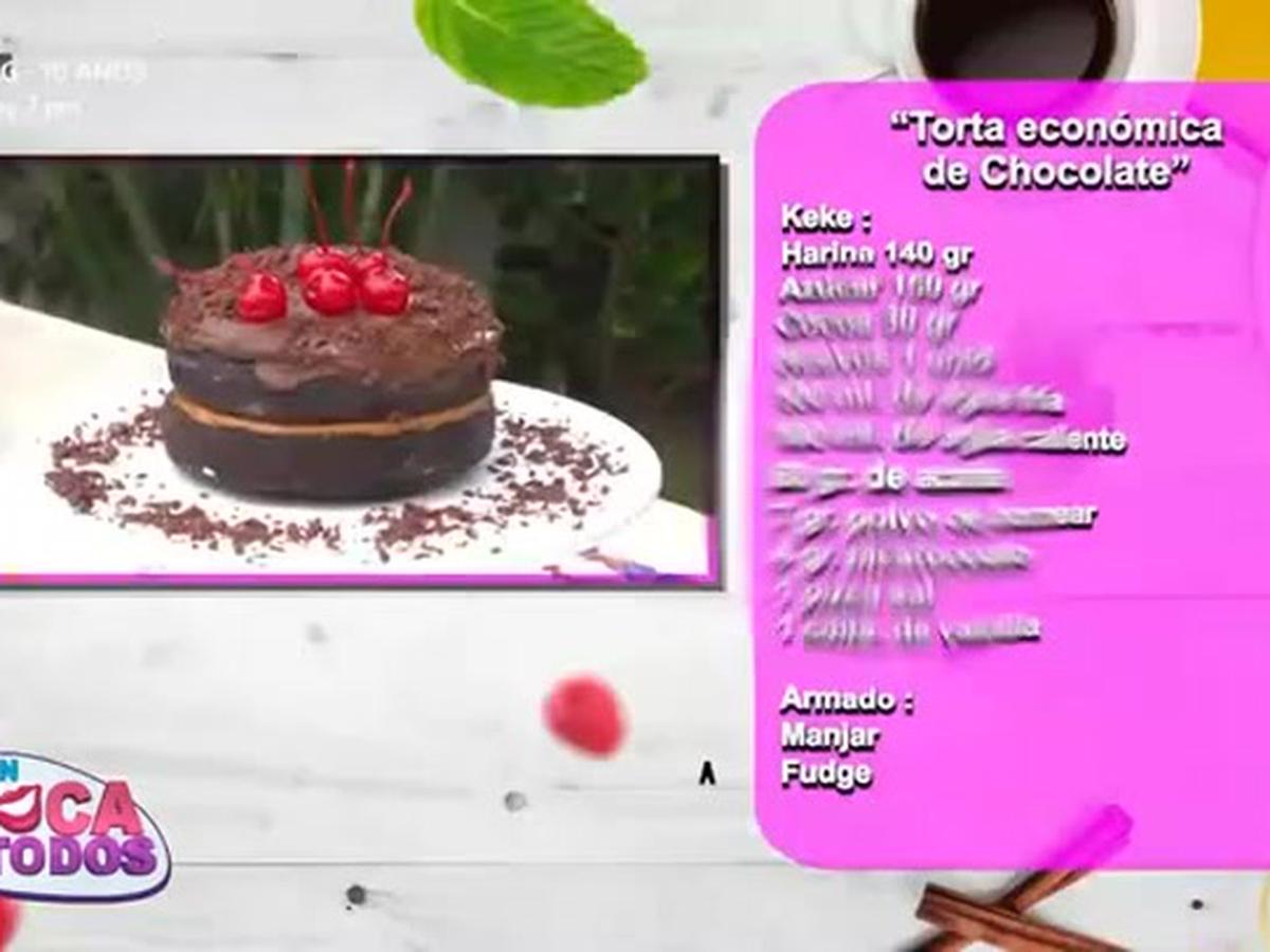 Torta de chocolate: receta sencilla y económica NNAV | AMTV | VIDEO |  RECETAS | MAG.
