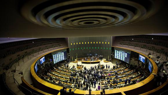 El pleno de la Cámara de Diputados de Brasil. (Foto de Joédson Alves / EFE)