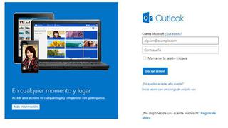 Usuarios de Outlook y Hotmail registran problemas de acceso