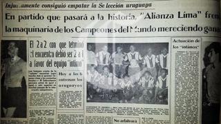 Alianza Lima: el día que empató ante Uruguay campeón del mundo