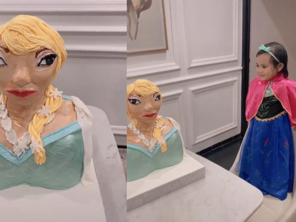 Niña es viral por su reacción tras celebrar su cumpleaños con una fallida  torta de Frozen, VIRALES