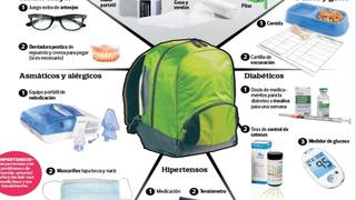 Sismos: la mochila de emergencia y todo lo que debe tener