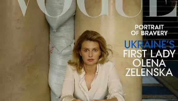 La tapa de Vogue con una entrevista exclusiva a la primera dama de Ucrania Olena Zelenska.