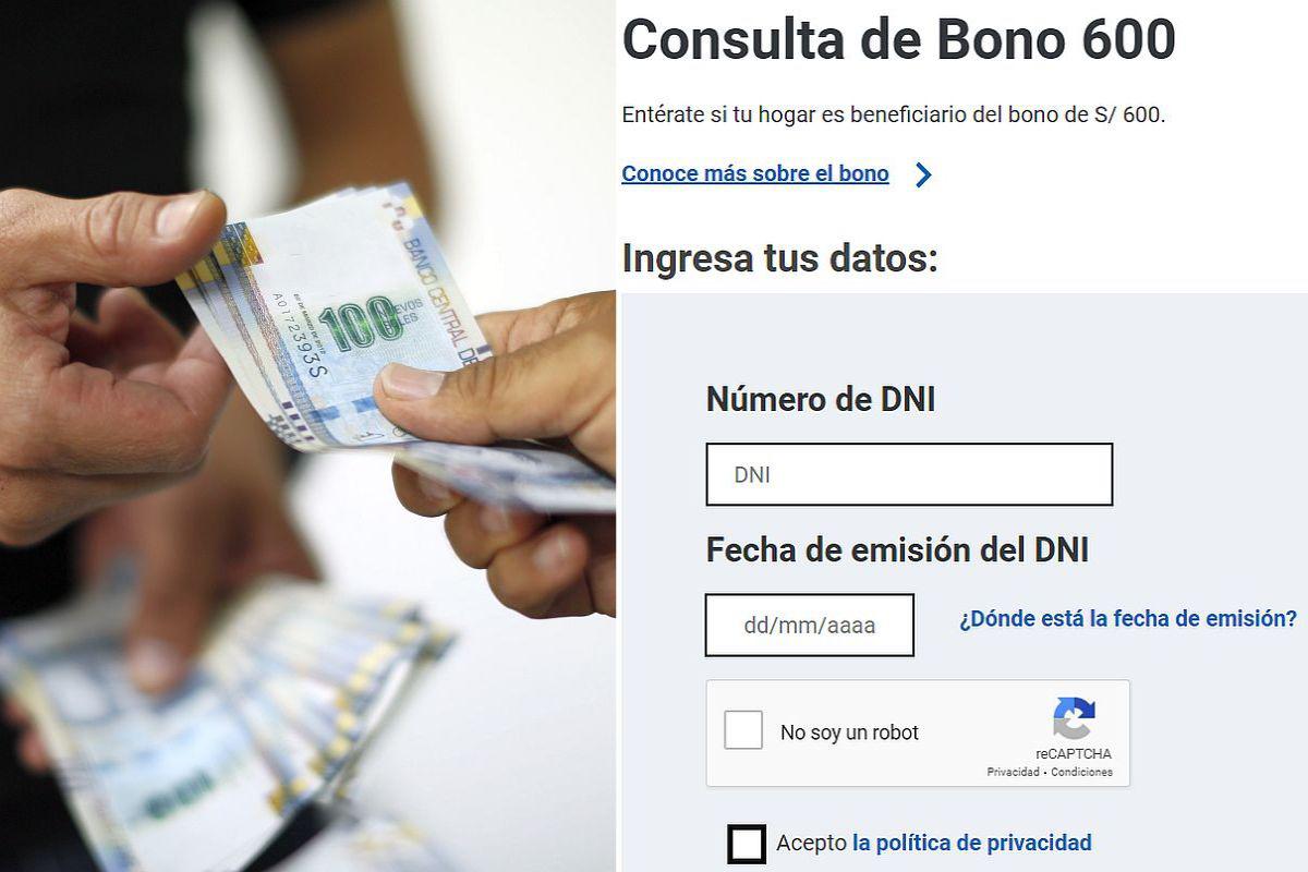 Bono 600: LINK AQUÍ para consultar con DNI si tu hogar es beneficiario ¿Cuándo cobrar el bono del Estado? | bono600.gob.pe | Bono 600 | Gobierno del Perú | Plataforma de consulta |