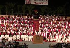 Mira la espectacular ceremonia de graduación en Hawái | VIDEO