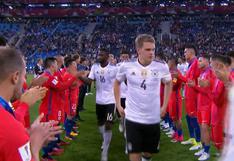 Chile realizó tradicional pasillo a Alemania, campeón de la Copa Confederaciones