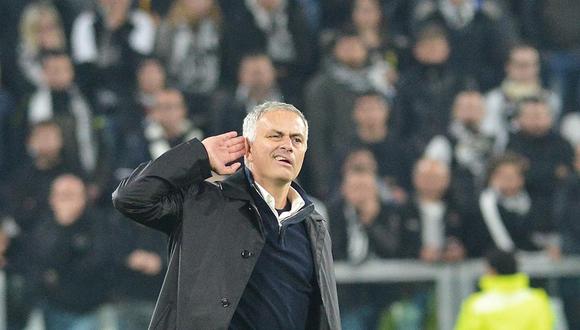 Jose Mourinho no se aguantó y respondió a quienes lo pifiaron en el Juventus Stadium. | Foto: EFE
