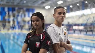 El “nuevo Phelps” tiene 17 años, está en Lima, y así fue su encuentro con nuestra campeona Alexia Sotomayor 