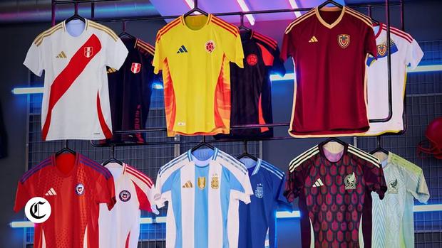 Here are some of the shirts of the 16 teams competing in Copa America 2024.  Photo: Adidas