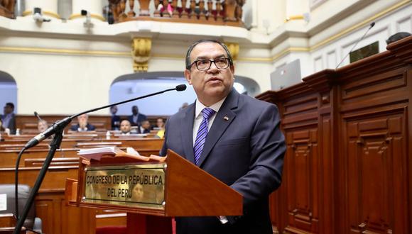 El anuncio lo hizo el presidente del Consejo de Ministros, Alberto Otárola, durante su presentación ante el pleno del Congreso para pedir el voto de confianza | Foto: Congreso de la República