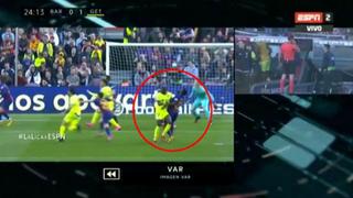 Barcelona vs. Getafe: el gol anulado a la visita luego de revisar el VAR [VIDEO]