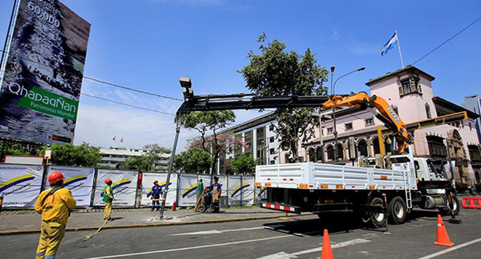 Municipalidad de Lima reabre al tránsito vehicular la avenida 28 de Julio. (Foto: Andina)
