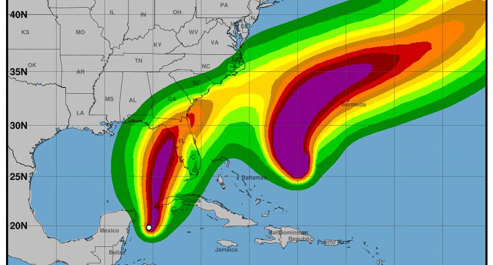 Badai Idalia Langsung |  Florida |  Kuba: Jalur Badai Tropis yang Mengancam Amerika Serikat |  Depresi Tropis X |  NHC |  badai |  Amerika Serikat |  berangin |  Langsung |  dunia