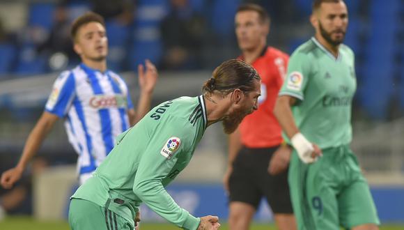 "Un penal dudoso a favor de los blancos y un gol anulado a los realistas han dejado a la Real (Sociedad) sin puntos", se lee en la web oficial del club. (Foto: AFP)