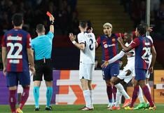 Ronald Araújo se va expulsado en el Barcelona vs PSG por Champions League | VIDEO