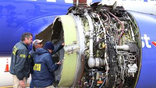 Así quedó el avión de Southwest tras explosión que dejó un muerto