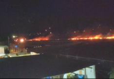 Reportan incendio forestal en las inmediaciones del aeropuerto de Huánuco