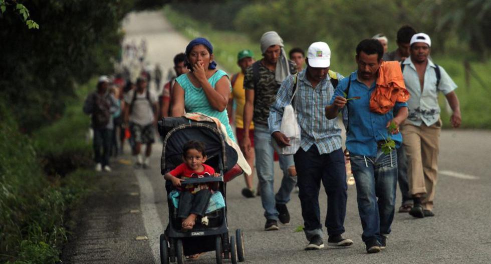 Miles de hondureños entraron en México por ese mismo punto el pasado 19 de octubre, como parte de una multitudinaria caravana que salió de Honduras con el fin de llegar a USA. (Foto: EFE)