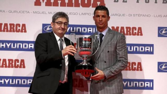 Cristiano Ronaldo y un premio más: recibió trofeo de 'Pichichi' - 1