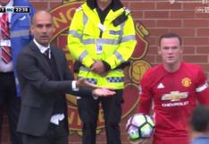 Pep Guardiola le escondió un balón Wayne Rooney y casi se van a las manos